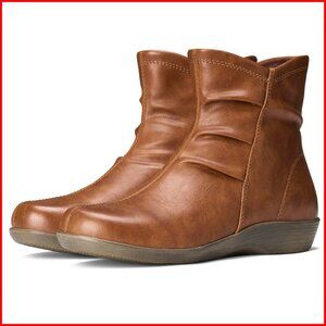 Women's Ankle Boots Flat Booties Comfortable Walking Casual Shoes